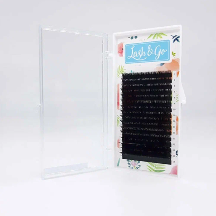 Black eyelashes Lash&Go 0.10/M/14 mm (16 lines)
